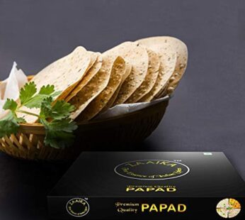 Zaaika Lahsun Papad Spicy Tasty Premium Crispy Papad for Snacks, 500 g