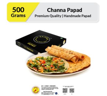 Zaaika Chana Papad Made with Chana Daal Traditional Taste Crispy Papad – 500 gm